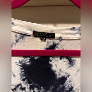 Tie dye dark blue tshirt